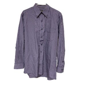 Club Room Purple Regular Fit Button Down S